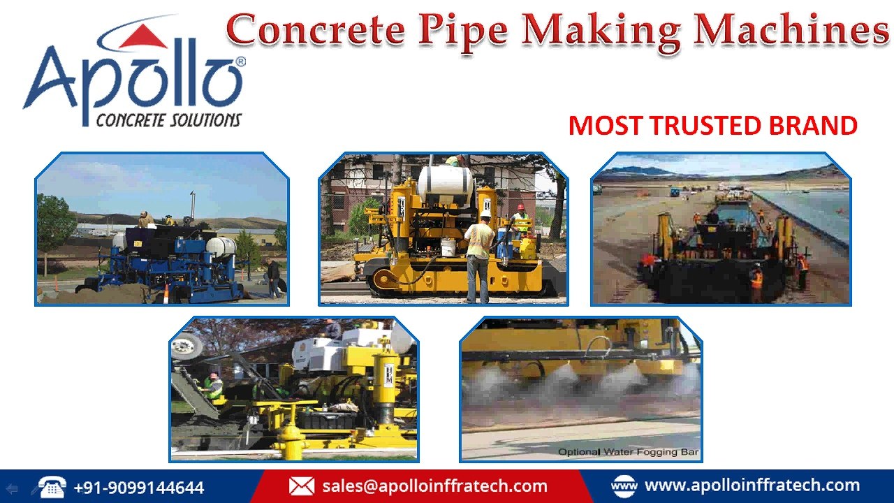 Concrete Pipe Making Machines Manufacturer & Exporter - www.apolloinffratech.com
