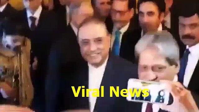 Asif Ali Zardari Flirting With Female Reporter In Dubai