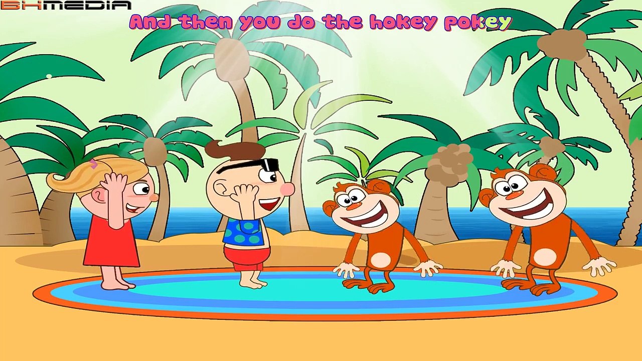 Hokey Pokey lyrics with lead vocal | Nursery Rhymes TV for Kids | Ultra HD 4K Music Video Full
