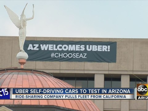 Arizona Governor Doug Ducey welcomes Uber’s self-driving cars to the Valley