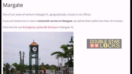 Locksmith Margate  Florida | Call Now 844-562-5562