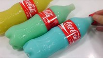 Learn Colors Slime Surprise Eggs Play Doh Toys Coca Cola Coke Pudding Jelly