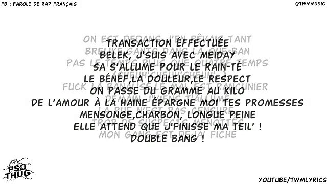 Meiday - Transaction Feat. PSO Thug & Samat (Audio + ParoleLyrics)