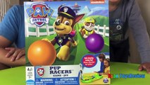 Paw Patrol Pup Racers Family Fun Game for Kids Egg Surprise Toys Chase Nickeloden Ryan ToysReview