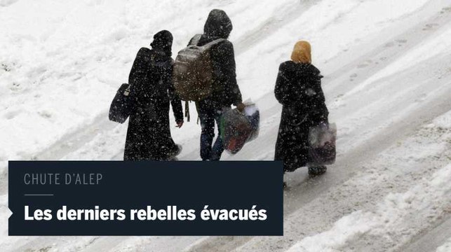 Les derniers rebelles évacués après la chute d'Alep