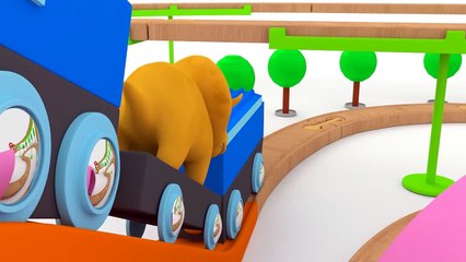Learn colors with the garbage truck, bulldozer, colorful trains, balloons & Dino the Dinosaur!