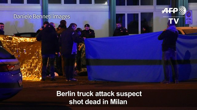 Berlin truck attack suspect shot dead in Milan