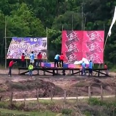 Unbelievable Ring Firework Fly in Sky in Thialand