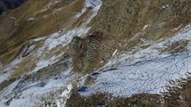 Travaux en montagne : explosion d'un rocher au dessus de Guzet, en Ariège