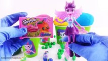 My Little Pony Equestria Girls Play-Doh Eggs Ice Cream Cups Dippin Dots Toy Surprises! Learn Colors!