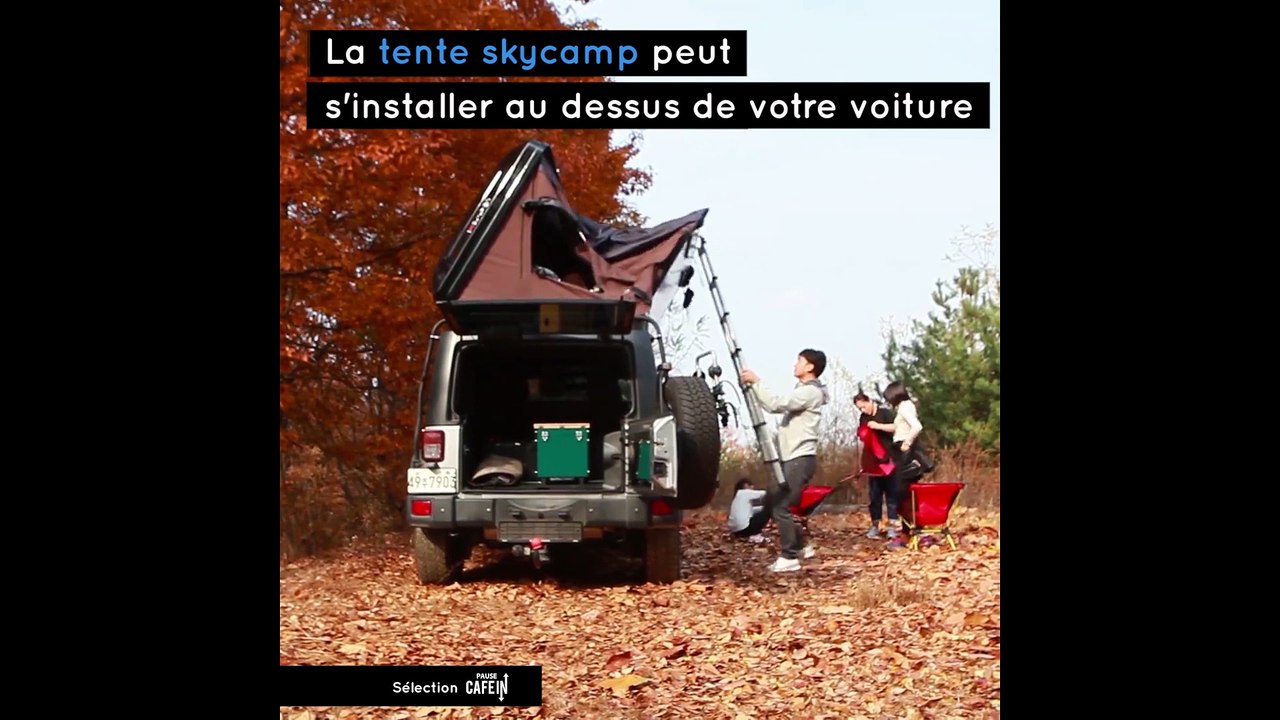 Skycamp une tente qui s'installe au dessus de votre voiture !