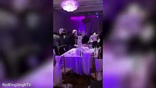 Guest throw chairs as huge fight breaks out during wedding