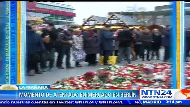 Divulgan video del momento exacto en que camión embiste a multitud en mercado navideño de Berlín
