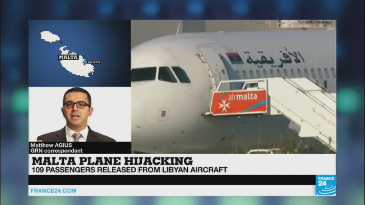 Libya plane hijacked