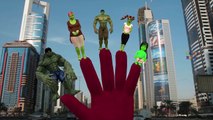 Finger Family Children Nursery Rhymes Hulk Vs Ironman Cartoons for Children | Finger Family Rhymes