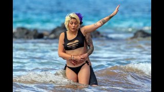 Paris Jackson and her boyfriend Michael Snoddy in Hawaii PAPARAZZI December 22 2016