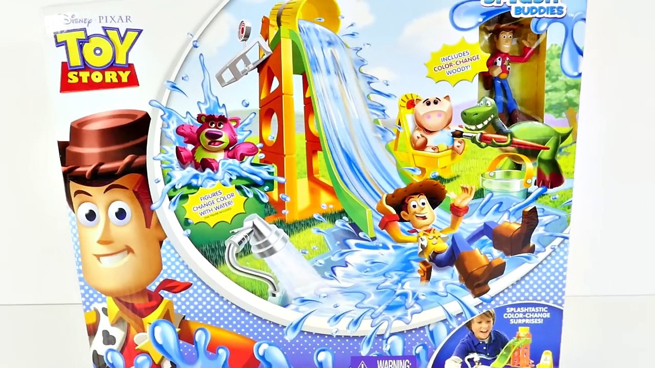 Toy Story Slide N Surprise Playground 4 Color Changing Splash Buddies Disney Pixar Cars Spongebob
