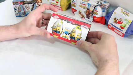 Video herunterladen: 2 X Minions Surprise Eggs Toys Chocolate Surprise Eggs Kinder Joy Sorpresa Disney