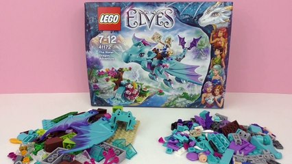 Lego elves - Water Elf Naida riding a dragon - treasure hunt with water dragon - Demo