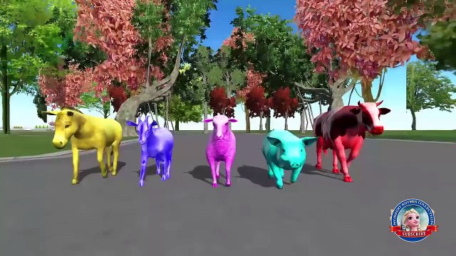 Colors dinosaurs Finger family spiderman 3d animated nursery Rhymes - Play doh Animals names