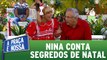 Nina conta segredos de Natal para Carlos Alberto