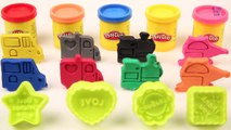 Learn Colors with Play Doh Moulds _ Kids Learning Videos _ Learn Colours with Vehicles Toys _ Toys