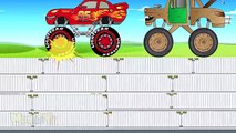 Lightning Mcqueen Truck Vs Mater Truck Disney Monster Trucks For Children Video For Kids