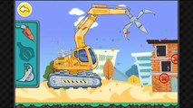 Construction Vehicles Heavy Machines - Crane Excavator Loader & Big Truck - App for Kids by BabyBus