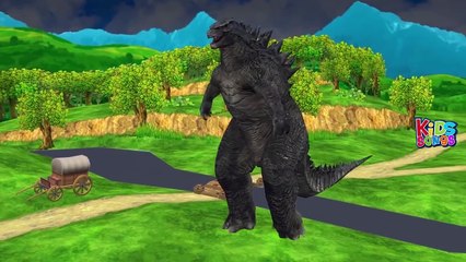 Godzilla Finger Family Nursery Rhymes | Godzillla Cartoon For Children |Kids Songs