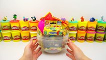 GIANT Emoji Play-Doh Surprise Egg ; Littlest Pet Shop Rabbids Shopkins My Little Pony