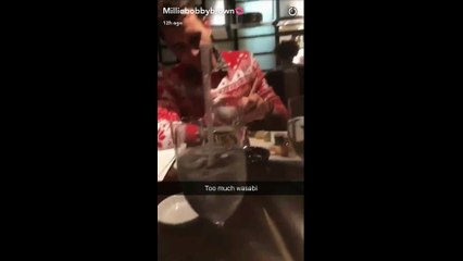 Matthew Lewis & Millie Bobby Brown Met for Sushi