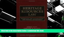 READ book  Heritage Resources Law: Protecting the Archeological and Cultural Environment