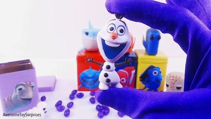 Video herunterladen: DIY Cubeez Finding Dory Nemo Bruce Play-Doh Dippin Dots Surprise Eggs Learn Colors!