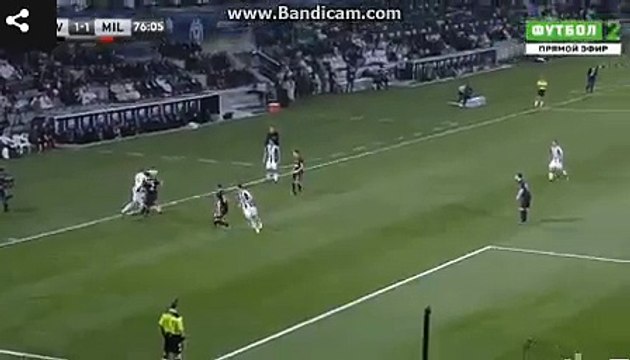 Paulo Dybala Misses the goal with a shot HD - Juventus vs AC Milan 1-1 22 12 2016 HD