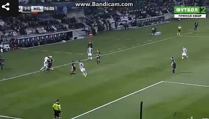 Paulo Dybala Misses the goal with a shot  HD - Juventus vs AC Milan 1-1 22 12 2016 HD