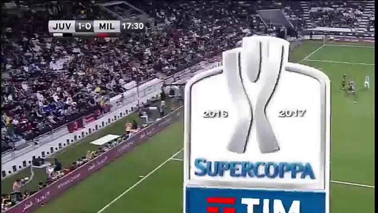 Juventus  vs  Milan 1-0 super cupa 23-12-2016