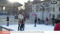 Hiver : Une patinoire éphémère à Monplaisir (Lyon)