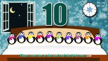 Ten Penguins In The Bed | Ten In The Bed Nursery Rhymes Cartoon Animation Songs With Lyrics
