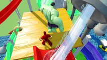 BLUE Hulk vs T Rex! Save Frozen Elsa of Dinosaurs | Superhero Playtime Fun | Kids Nursery videos