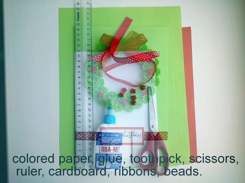 Paper Christmas cards - make beautiful paper Quilling Christmas card