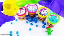 Sheriff Callie Playdoh Surprise Eggs Tubs Learn Colors Dippin Dots Toy Surprises