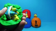 Play-Doh surprise eggs Party animals Sponge Bob Disney Princess Angry Birds BATMAN Disney Pixar Car
