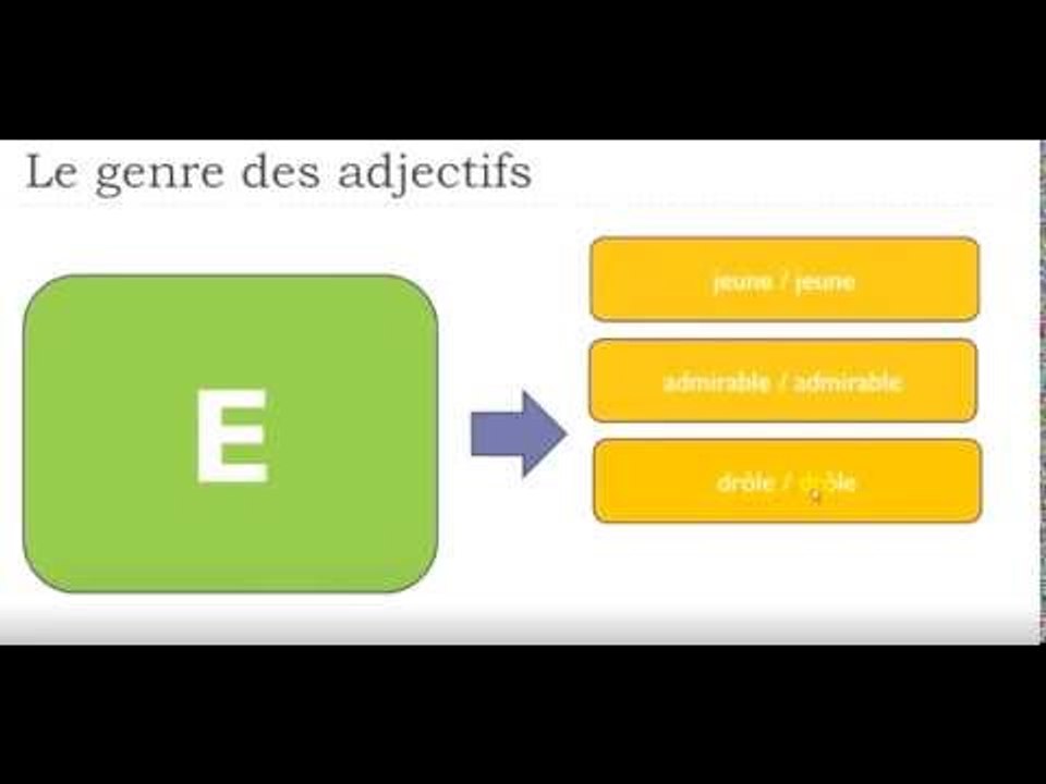 MESO FRENGJISHT  - GJINIA E MBIEMRAVE - LE GENRE DES ADJECTIFS EN FRANCAIS