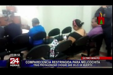 La Libertad: se dicta comparecencia restringida para “Melcochita”