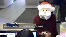 'Naughty' Santa Hands Out Candy Canes Before Robbing Bank