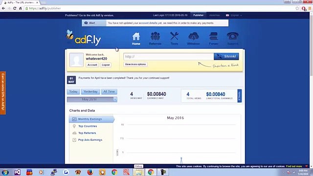 Adfly Bot auto click skip ads proxy 2016 (1)