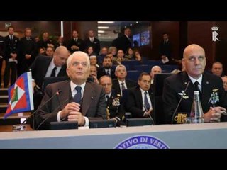 Roma - Mattarella rivolge gli auguri ai contingenti militari italiani (21.12.16)