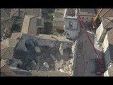 Norcia (PG) - Terremoto, sorvolo su Chiesa di Santa Maria Argentea (19.12.16)