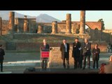 Pompei (NA) - Gentiloni alla riapertura della Casa dei Vettii (22.12.16)