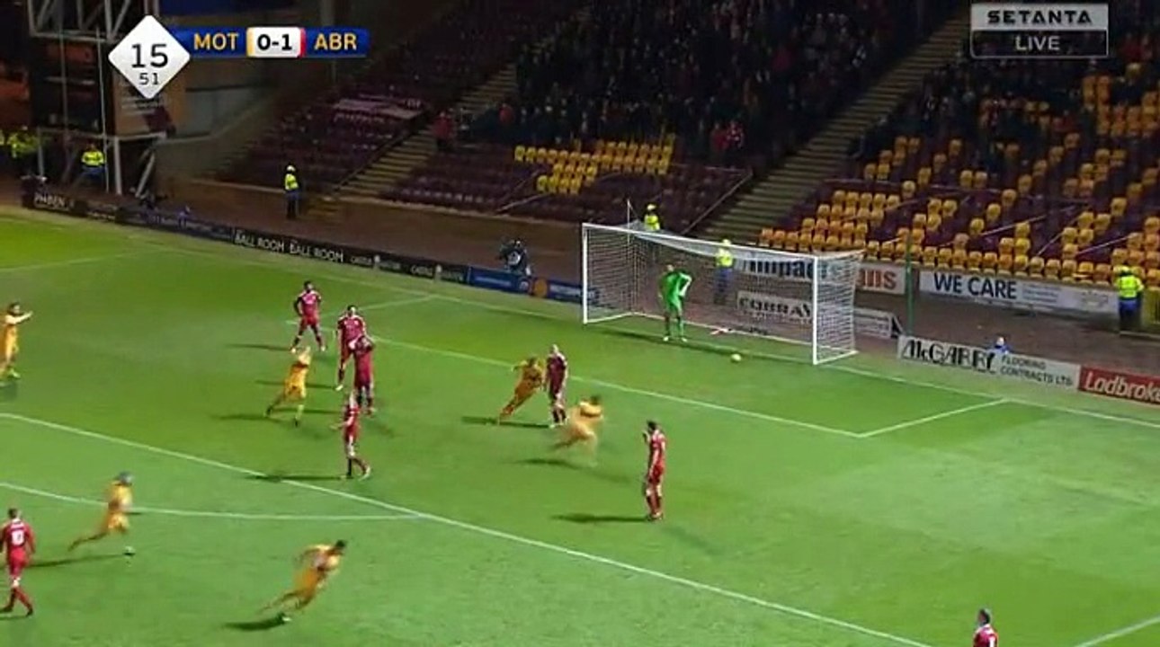 Scott McDonald Goal - Motherwellt1-1tAberdeen 23.12.2016